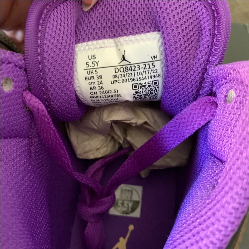 Jordan Mid-Top Sneakers Brown Black Purple - Picture 12 of 13